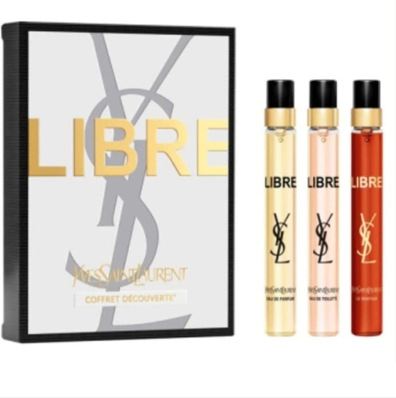 NWT YSL BEAUTY LIBRE DISCOVERY SET 3 BOTTLES EDF EDP 0.3 oz 10 ml PERFUME BEAUTE - Picture 10 of 11